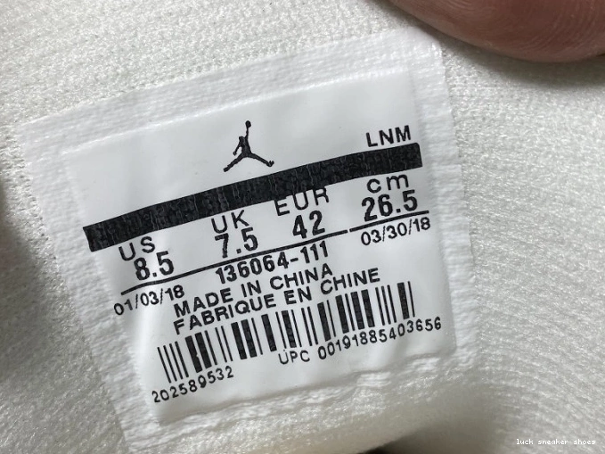 Rep LUCY White 136064-111 Air Jordan Retro 3 Triple 0630